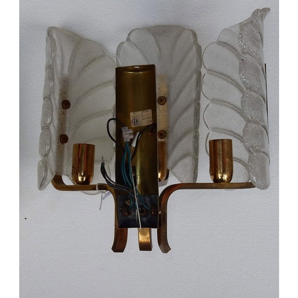 1970′ Applique Par Carl Fagerlund en Cristal | Biron 1970′ Applique Par Carl Fagerlund en Cristal