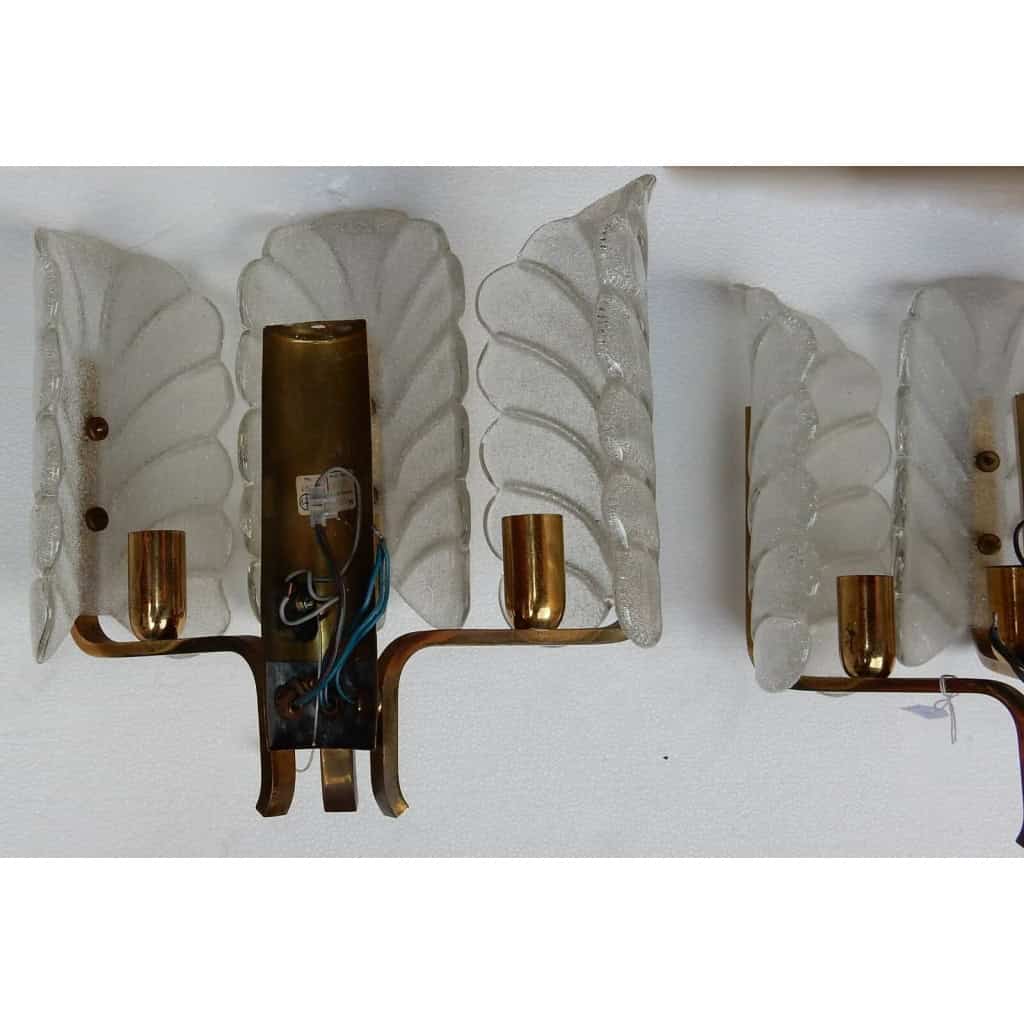 1970′ Applique Par Carl Fagerlund en Cristal | Biron 1970′ Applique Par Carl Fagerlund en Cristal
