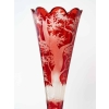 Paire de vases en bohême en forme flûte, XIXème siècle | Biron Paire de vases en bohême en forme flûte, XIXème siècle