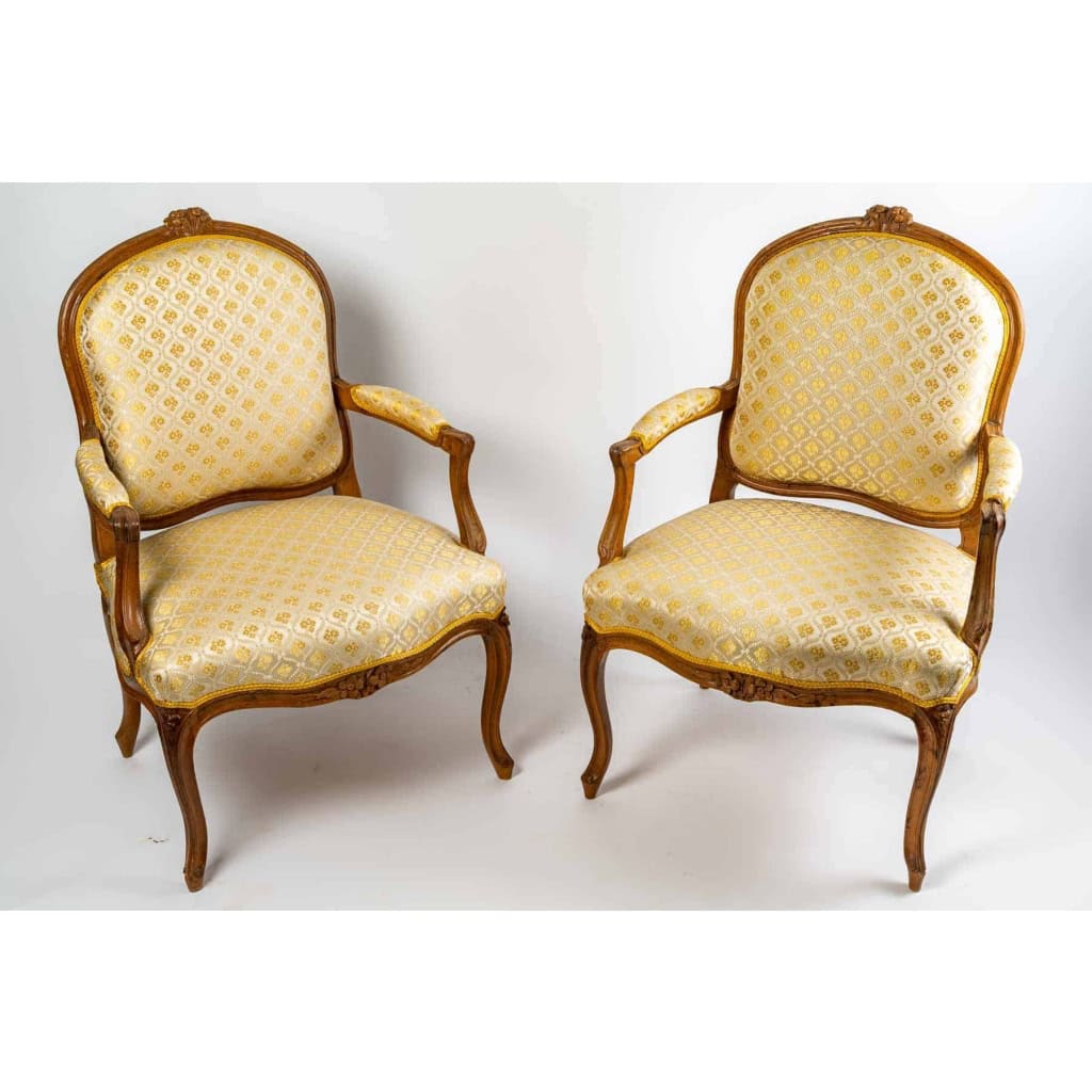 Paire de bergères d’époque Louis XV (1724 – 1774). | Biron |||||||