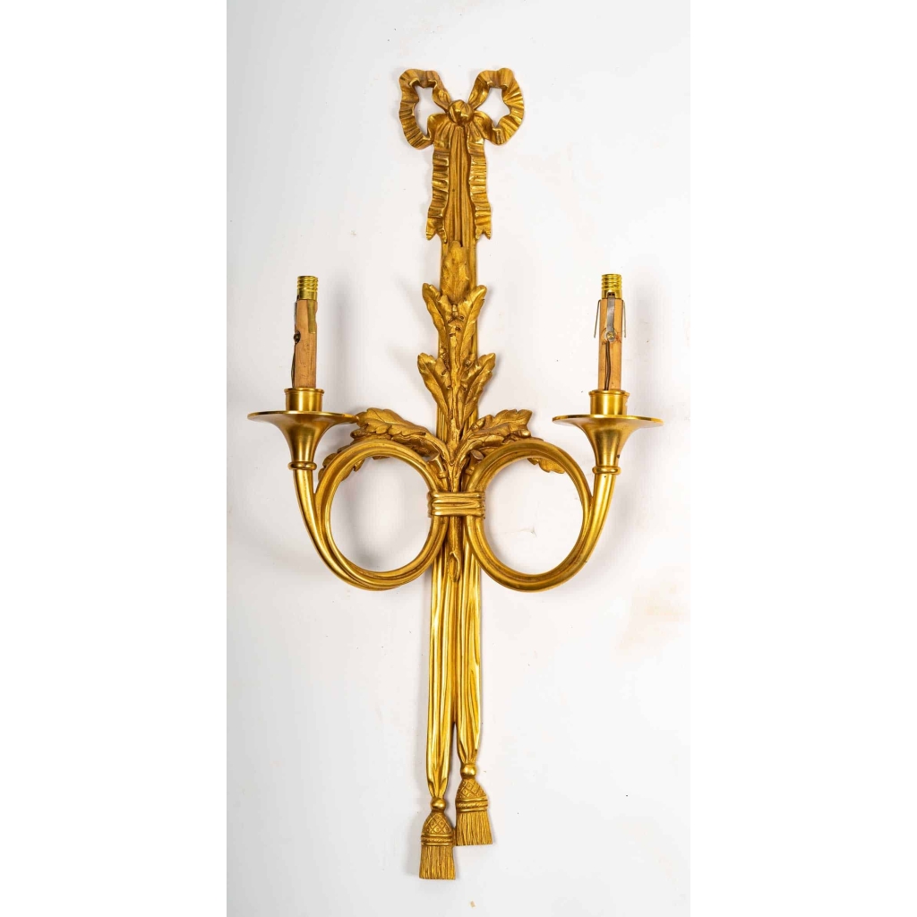 Suite de 4 appliques, début XXème siècle | Biron Suite de 4 appliques, début XXème siècle