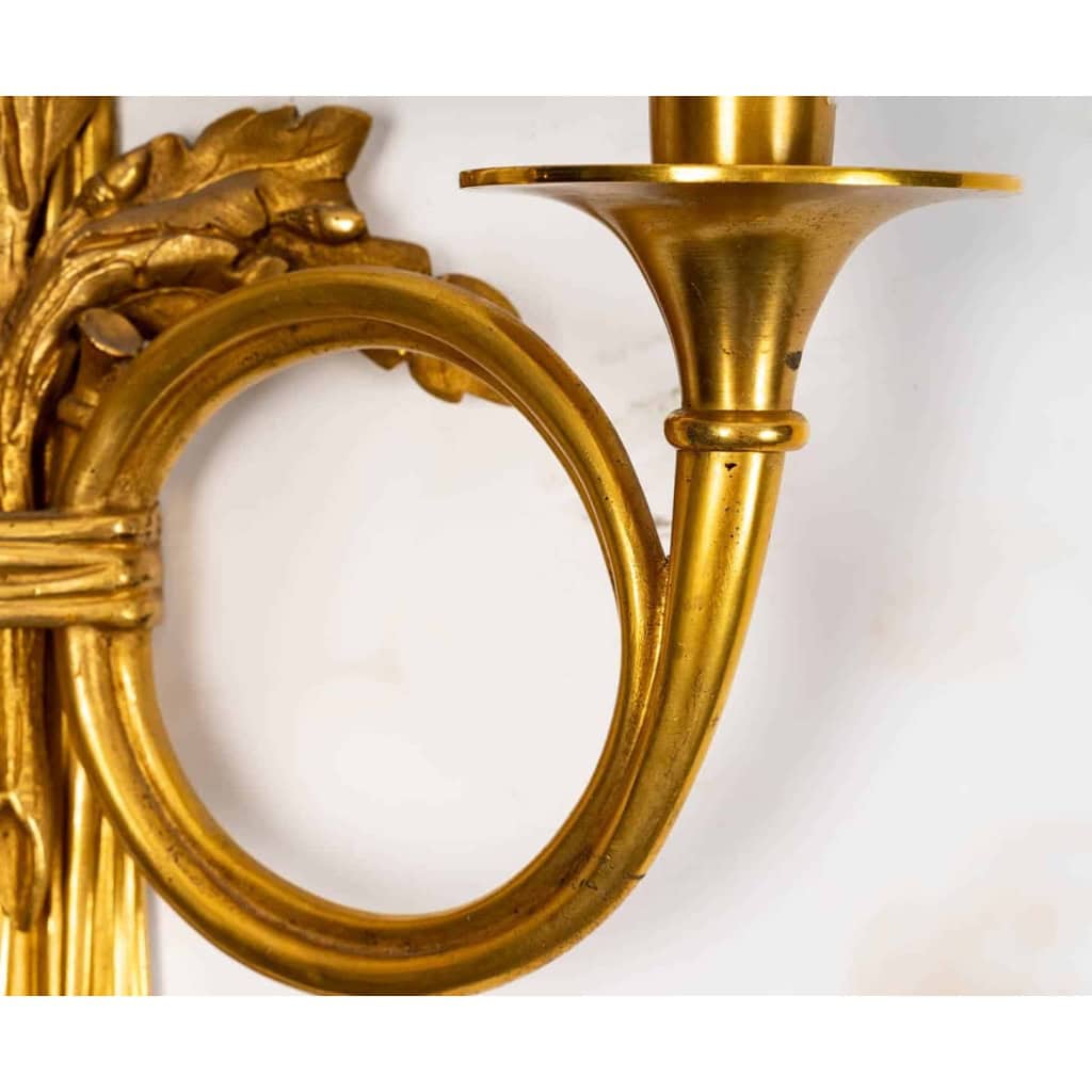 Suite de 4 appliques, début XXème siècle | Biron Suite de 4 appliques, début XXème siècle
