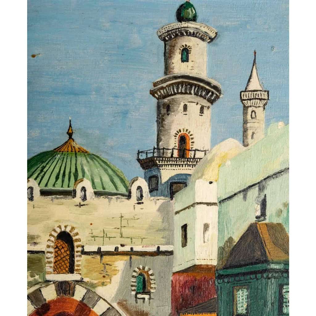 Tableau orientaliste début XXème siècle | Biron Tableau orientaliste début XXème siècle