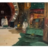 Tableau orientaliste début XXème siècle | Biron Tableau orientaliste début XXème siècle