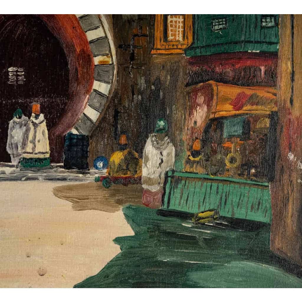 Tableau orientaliste début XXème siècle | Biron Tableau orientaliste début XXème siècle
