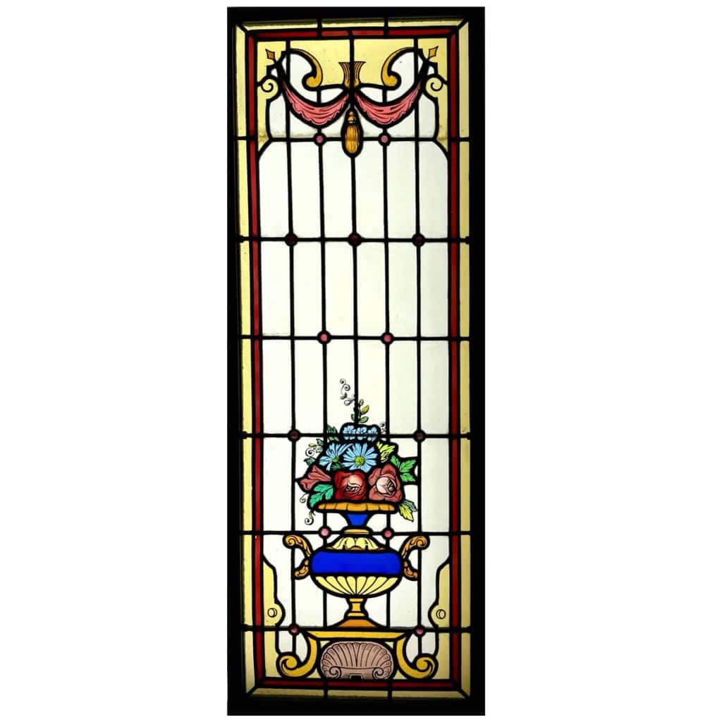 Vitrail au vase fleuri | Biron ||||