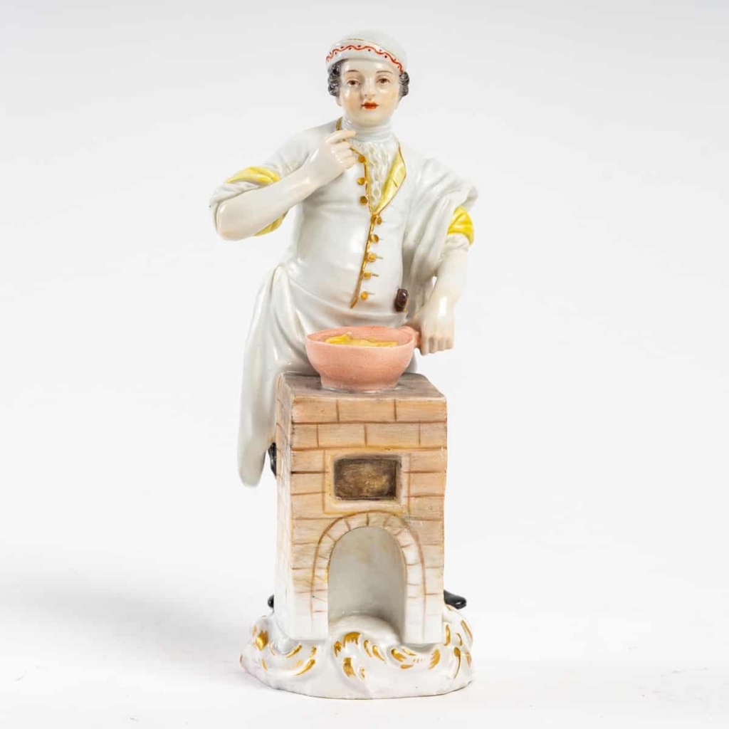Le cuisinier, Meissen, « Les cris de Paris », XIXe siècle. | Biron ||||||||