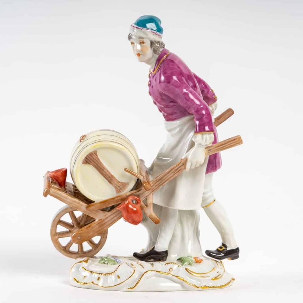 Le vinaigrier, Meissen, « les cris de Paris « , XIXe siècle. | Biron ||||||||