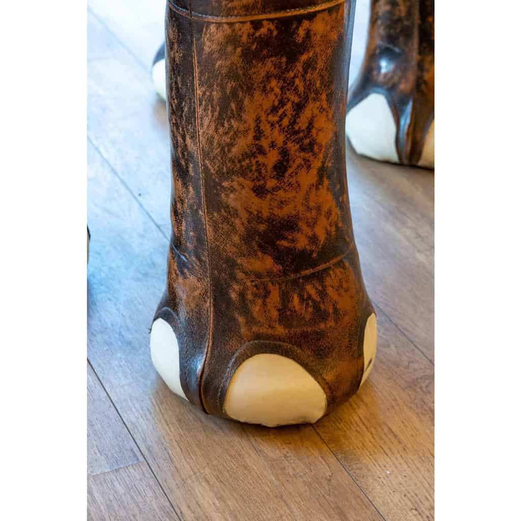 Bar éléphant en cuir, XXème siècle | Biron Bar éléphant en cuir, XXème siècle