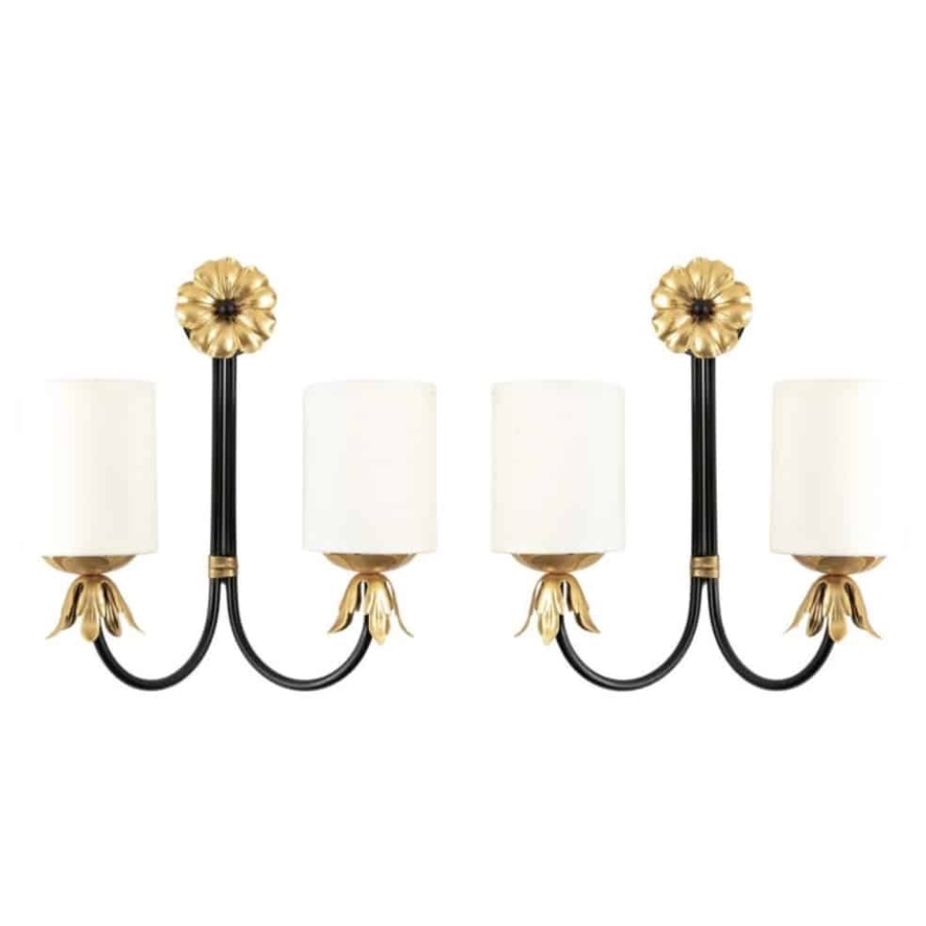 Paire d’appliques 1970 Maison Roche | Biron ||||||