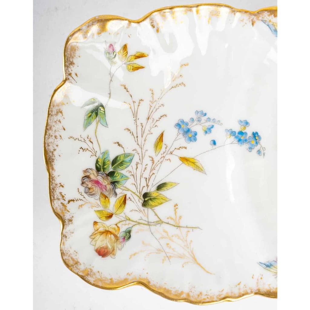  » Tartineur « fleuri en porcelaine de Paris, XIXème siècle | Biron " Tartineur "fleuri en porcelaine de Paris, XIXème siècle