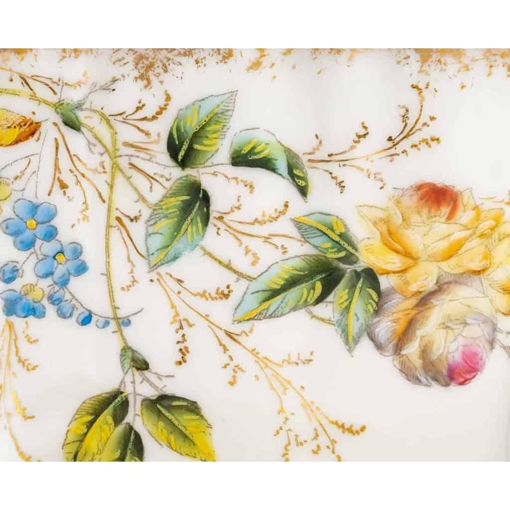  » Tartineur « fleuri en porcelaine de Paris, XIXème siècle | Biron " Tartineur "fleuri en porcelaine de Paris, XIXème siècle