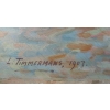 Timmermans Louis Ecole Française 19è Marine Barques Sardinières Huile Sur Toile Signée datée