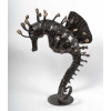 Sculpture hippocampe en acier, XXème siècle | Biron Sculpture hippocampe en acier, XXème siècle