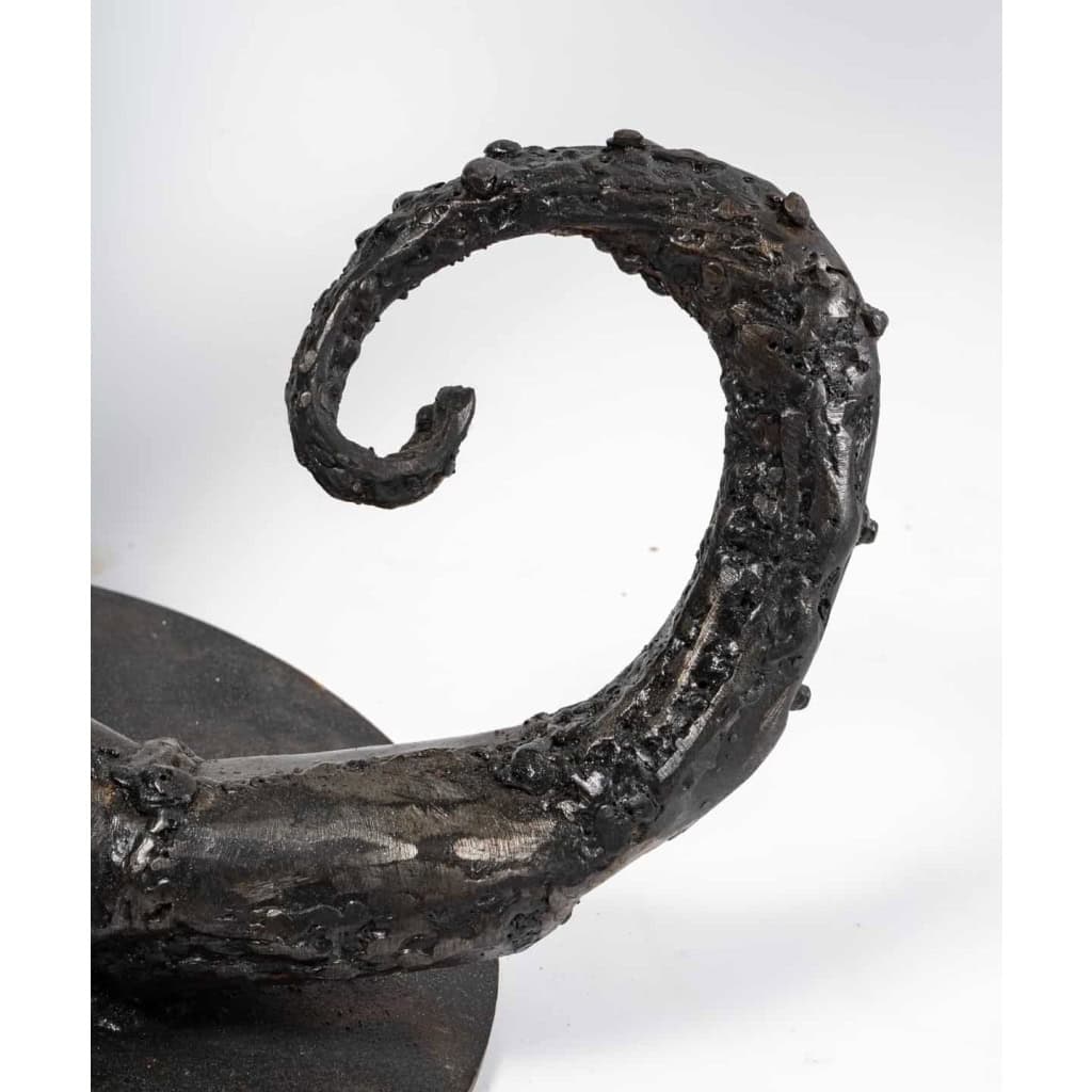 Sculpture hippocampe en acier, XXème siècle | Biron Sculpture hippocampe en acier, XXème siècle