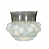René LALIQUE : Vase « Prunes » Opalescent .(restaurations) | Biron |||||