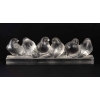 René Lalique. Ensemble De Six Moineaux Sur Une Branche | Biron |||||||||