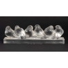 René Lalique. Ensemble De Six Moineaux Sur Une Branche | Biron René Lalique. Ensemble De Six Moineaux Sur Une Branche