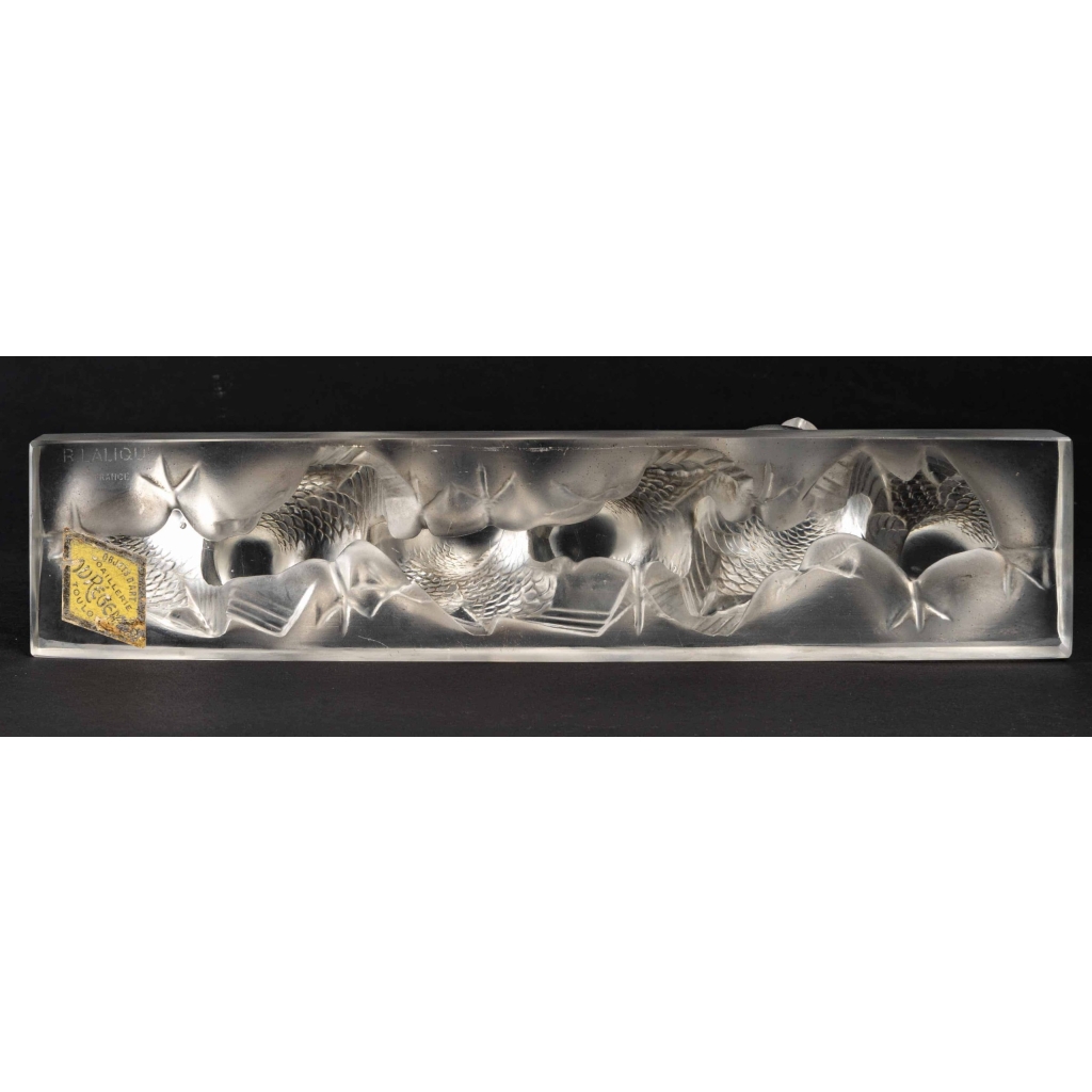 René Lalique. Ensemble De Six Moineaux Sur Une Branche | Biron René Lalique. Ensemble De Six Moineaux Sur Une Branche