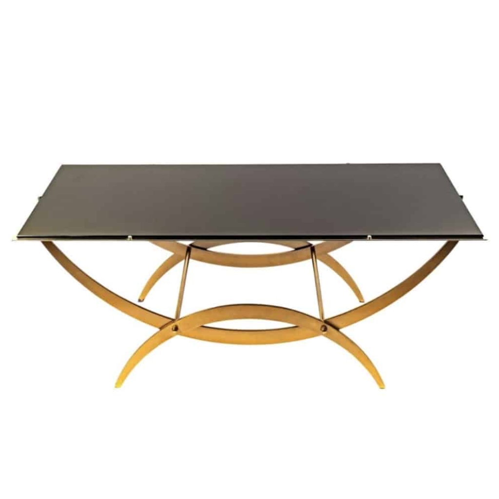 1970 Table Basse en Bronze Maison Roche | Biron ||||||