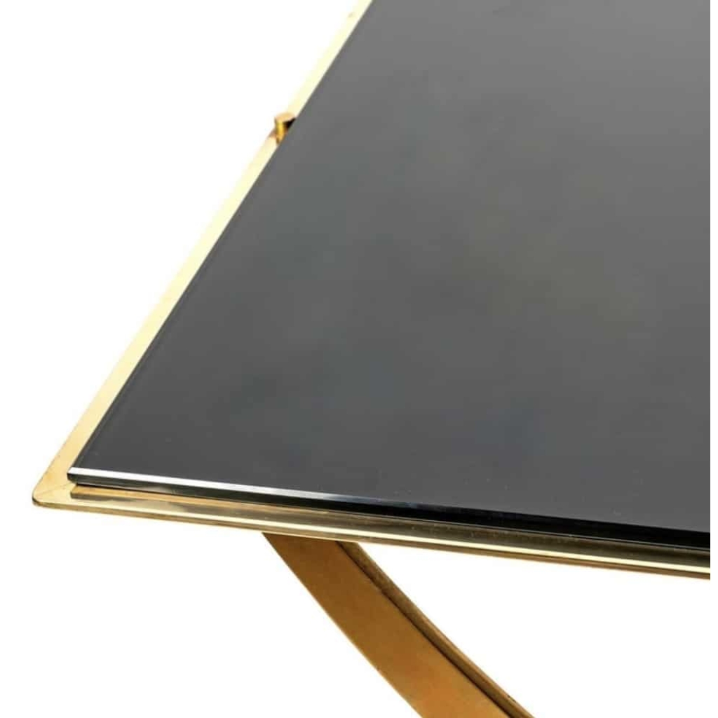 1970 Table Basse en Bronze Maison Roche | Biron 1970 Table Basse en Bronze Maison Roche