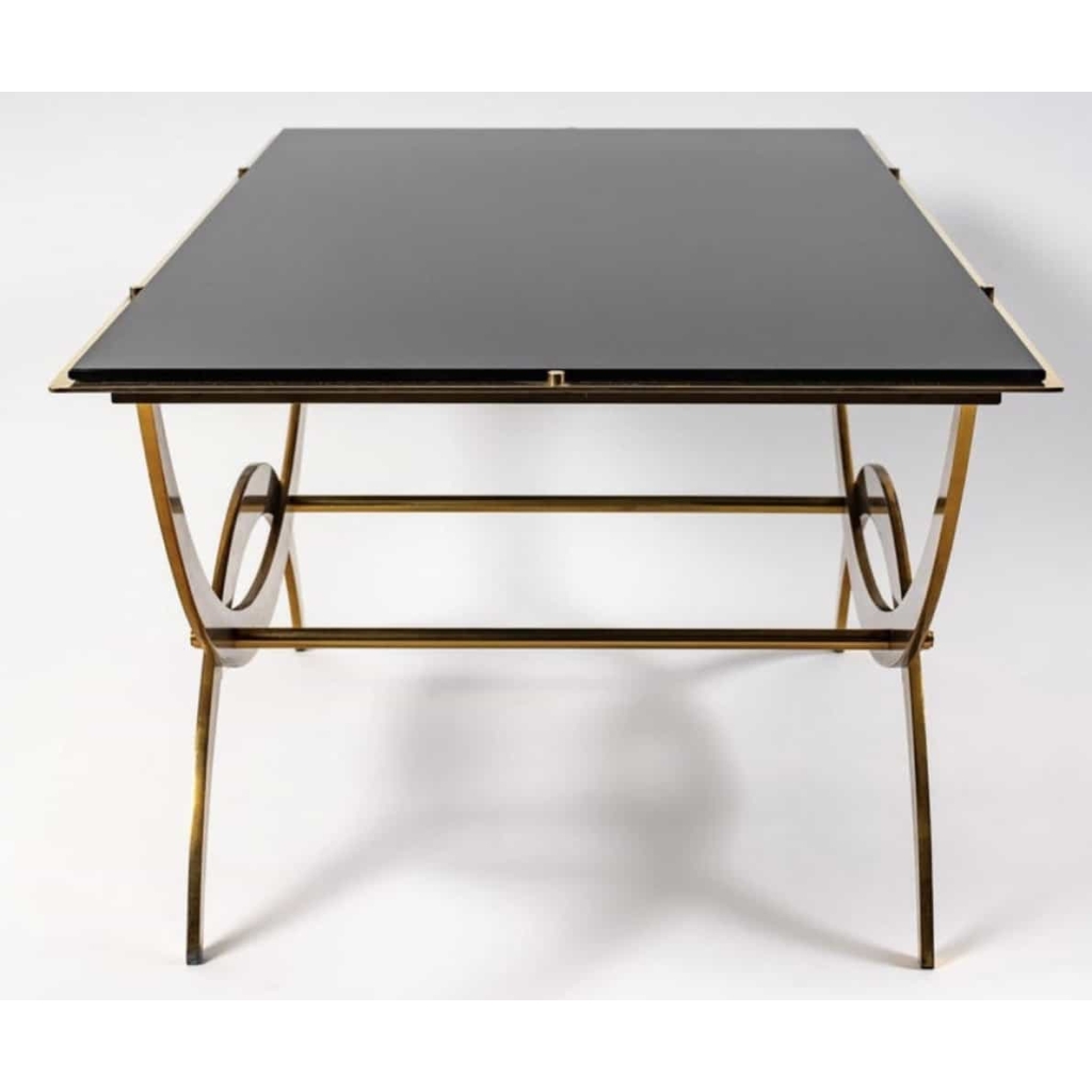 1970 Table Basse en Bronze Maison Roche | Biron 1970 Table Basse en Bronze Maison Roche