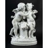 Sculpture biscuit « Amours aux fleurs » | Biron |||||||||