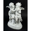 Sculpture biscuit « Amours aux fleurs » | Biron Sculpture biscuit "Amours aux fleurs"