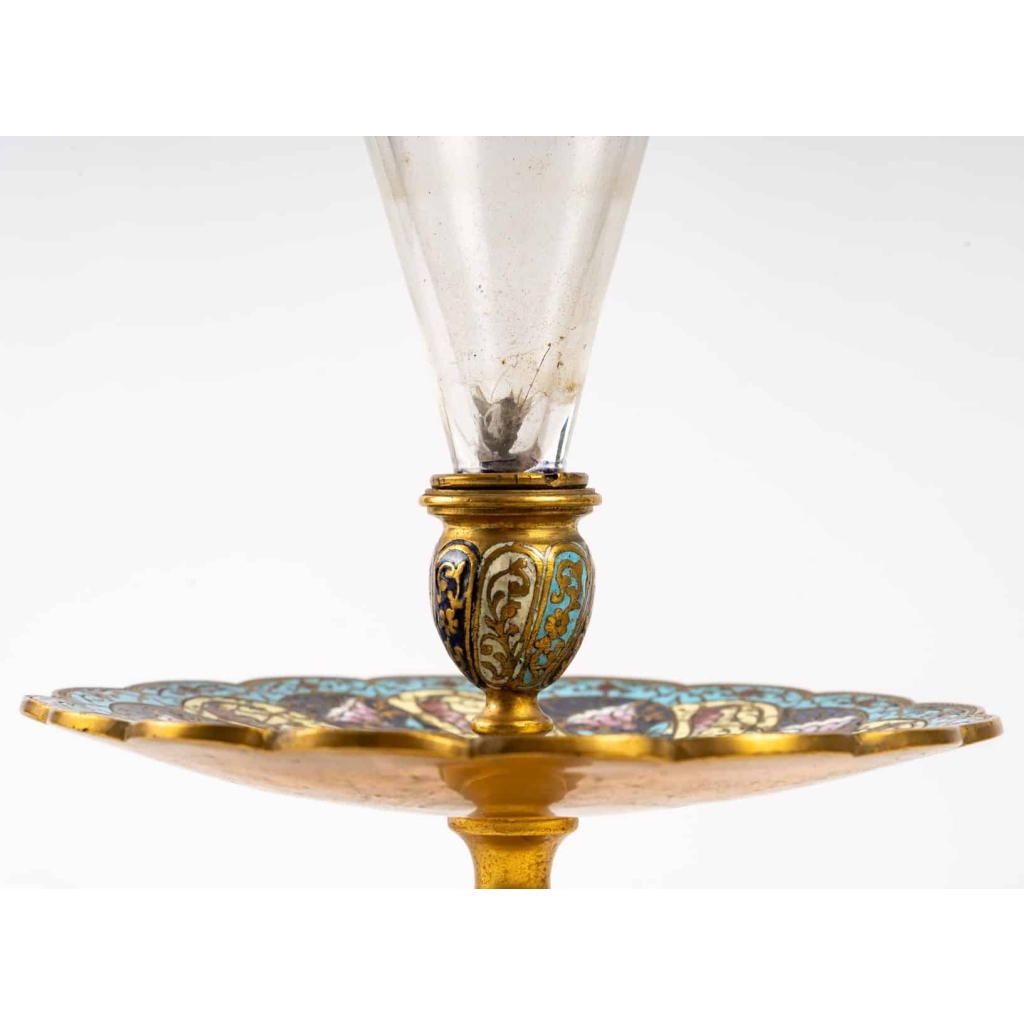 Une paire de coupe en cristal et bronze doré fin XIXème siècle | Biron Une paire de coupe en cristal et bronze doré fin XIXème siècle