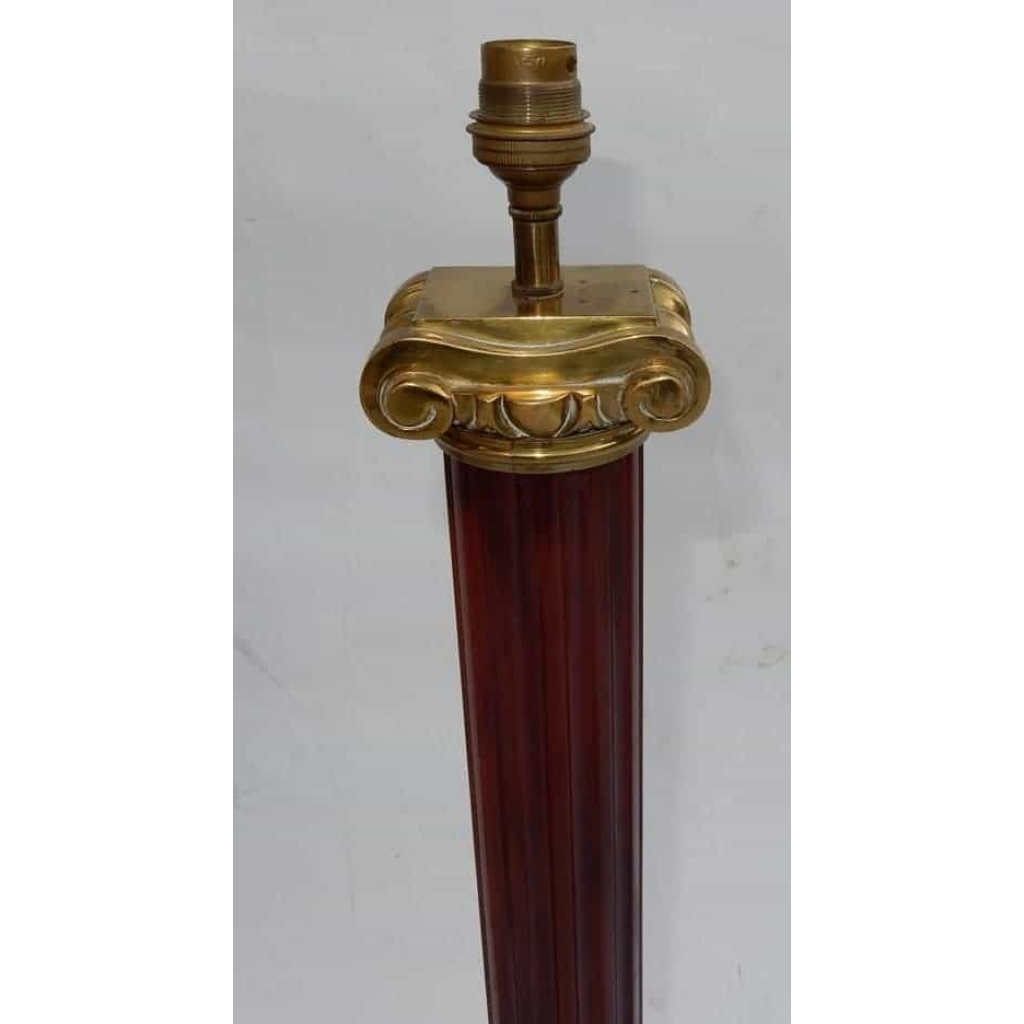 1950/70 Paire De Lampes Maison Jansen, Laiton et Bakélite, Couleur Ambré | Biron 1950/70 Paire De Lampes Maison Jansen, Laiton et Bakélite, Couleur Ambré