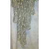 1960/70′ Lustre Style Venini 86 Cristaux Torsadés H: 95 Cm X D: 38 Cm | Biron 1960/70′ Lustre Style Venini 86 Cristaux Torsadés H: 95 Cm X D: 38 Cm