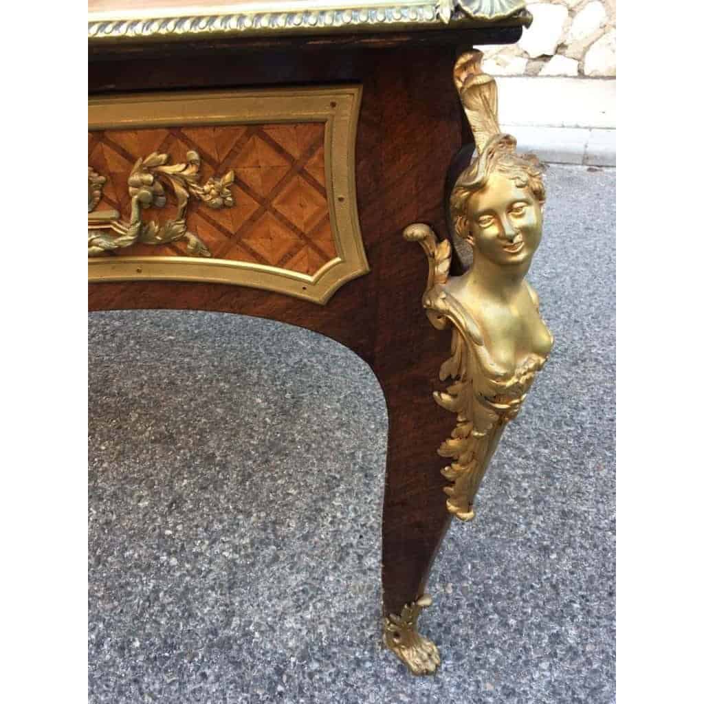 1880/1900 Bureau Plat Napoléon III à l’Espagnolette d’après Cressent | Biron 1880/1900 Bureau Plat Napoléon III à l’Espagnolette d’après Cressent