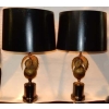 1970′ Paire De Lampes Palmier Ou Cocotier Avec Noix De Coco DLG Maison Jansen Ou Charles Non Signées | Biron 1970′ Paire De Lampes Palmier Ou Cocotier Avec Noix De Coco DLG Maison Jansen Ou Charles Non Signées