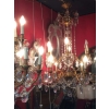 1900′ 2 Lustres Bronze et Cristal 6 et 8 Bras Mêmes Modèles | Biron 1900′ 2 Lustres Bronze et Cristal 6 et 8 Bras Mêmes Modèles