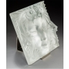 Lalique France : «Masque de femme» Plaque Décorative, Support Métal | Biron Lalique France : «Masque de femme» Plaque Décorative, Support Métal