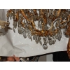 1880/1900′ Lustre Cage en Bronze Doré 10 Bras 21 Lumières