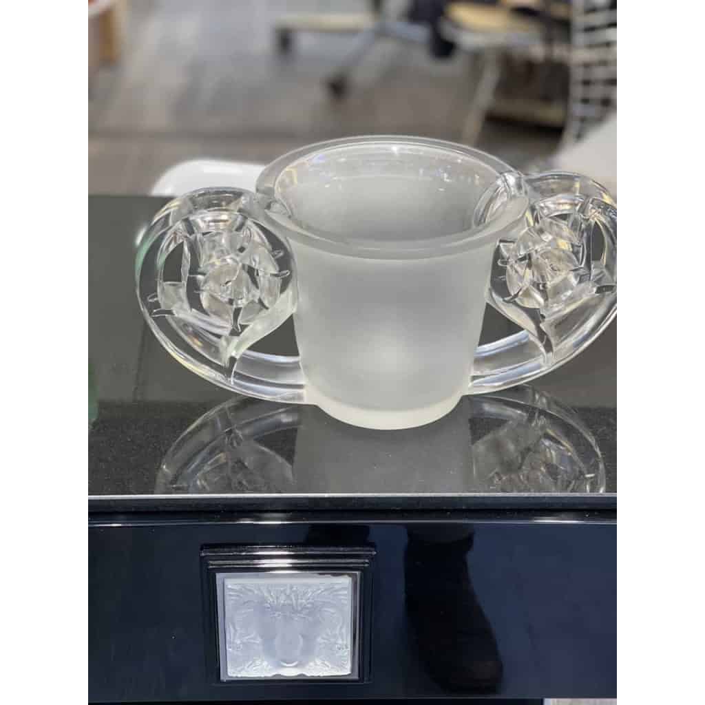 René LALIQUE (1860-1945) Vase « pierrefonds » | Biron René LALIQUE (1860-1945) Vase "pierrefonds"