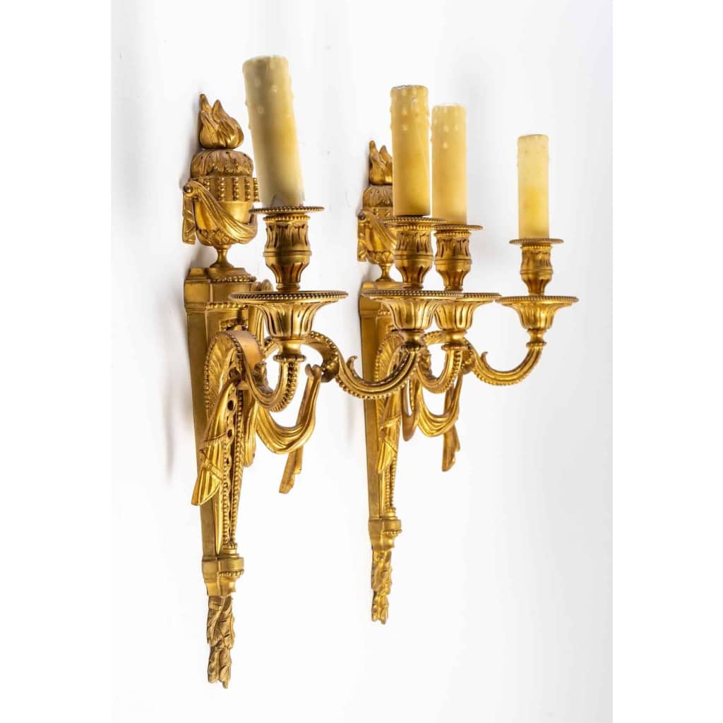 Appliques en bronze doré, XIXème siècle | Biron Appliques en bronze doré, XIXème siècle