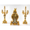 Garniture en émail et bronze doré fin XIXème siècle | Biron ||||