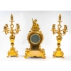 Garniture en émail et bronze doré fin XIXème siècle | Biron Garniture en émail et bronze doré fin XIXème siècle