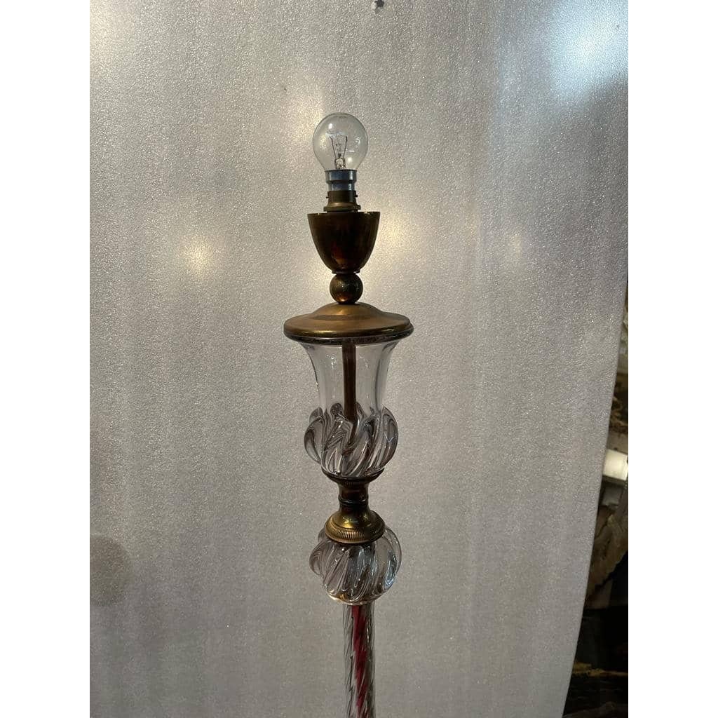 1950/70 Lampadaires Similaires Cristal Et Laiton Saint Louis | Biron 1950/70 Lampadaires Similaires Cristal Et Laiton Saint Louis