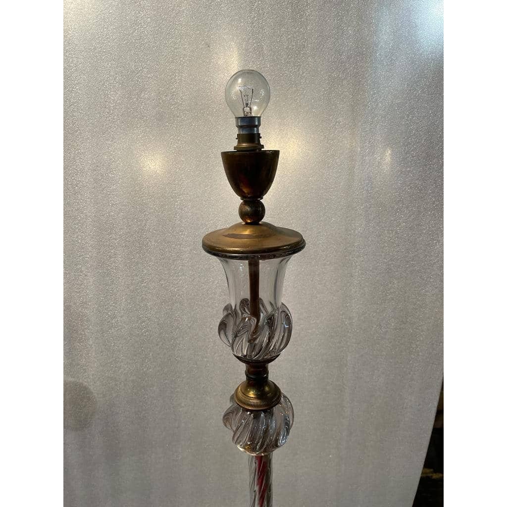 1950/70 Lampadaires Similaires Cristal Et Laiton Saint Louis | Biron 1950/70 Lampadaires Similaires Cristal Et Laiton Saint Louis