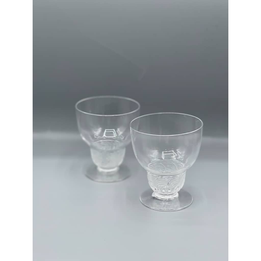 René Lalique : Série de 5 verres « Padoue » 1930 3 René Lalique : Série de 5 verres « Padoue » 1930 3