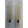 1950/70 Paire D’Appliques Style BAROVIER & TOSO Ou Véronèse Pour Arbus en Cristal de Murano 55 x 15 cm | Biron ||||||||