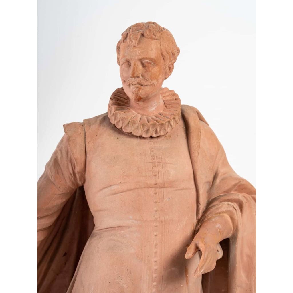 Paire de statuettes en terre cuite, XIXème siècle | Biron Paire de statuettes en terre cuite, XIXème siècle