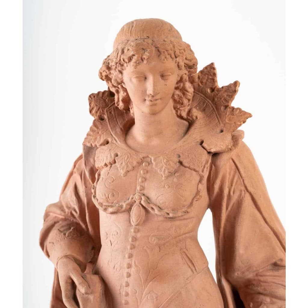 Paire de statuettes en terre cuite, XIXème siècle | Biron Paire de statuettes en terre cuite, XIXème siècle