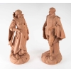 Paire de statuettes en terre cuite, XIXème siècle | Biron Paire de statuettes en terre cuite, XIXème siècle