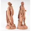 Paire de statuettes en terre cuite, XIXème siècle | Biron Paire de statuettes en terre cuite, XIXème siècle