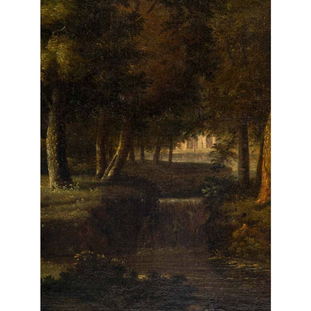 Paysage à l'antique. Attribué à Jean-Victor Bertin 1767-1842