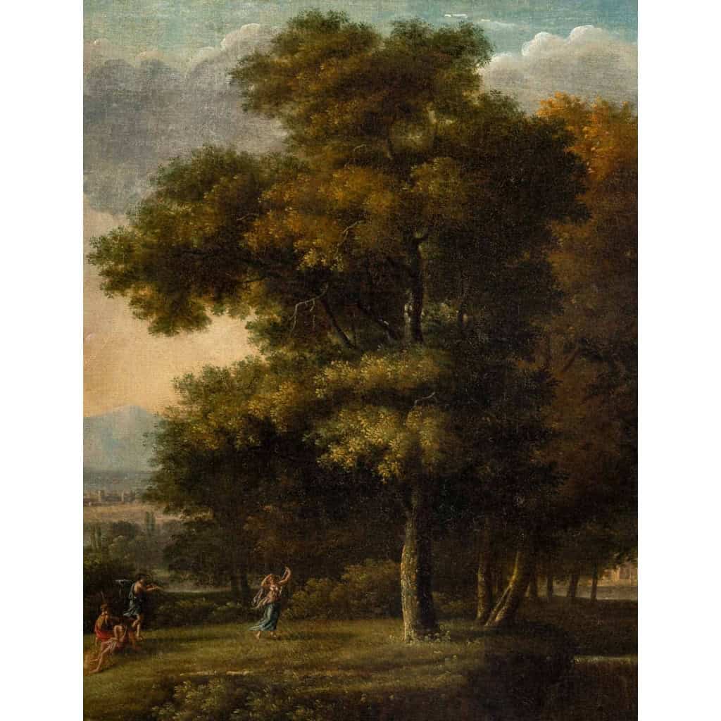 Paysage à l'antique. Attribué à Jean-Victor Bertin 1767-1842